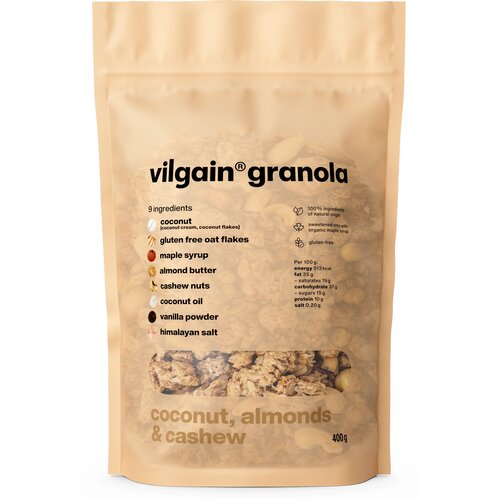 Vilgain Granola - Kokos, bademi i indijski oraščići Cene