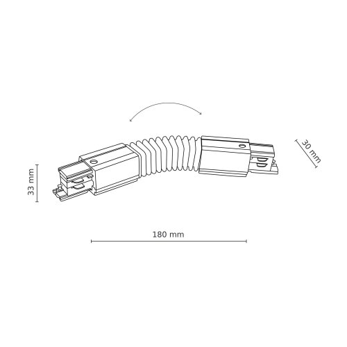  Krajnja kapa za 3-fazni TRACER &amp;scaron;inski sistem, fleksibilna, bela Slike