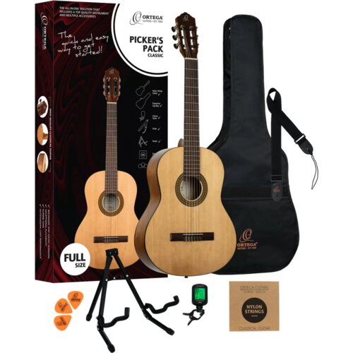  Klasična kitara ORTEGA Picker&acute;s Pack 4/4, komplet SET - Audio-Kondric Cene