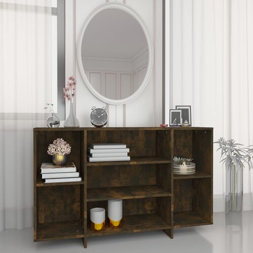 VidaXL Komoda boja dimljenog hrasta 120 x 30 x 75 cm od iverice Slike