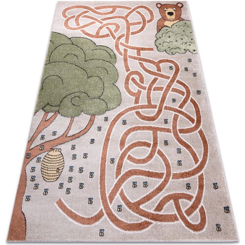RugsX Preproge Preproga FUN Honey za otroke, medved, čebele 160x220 cm Bež Cene
