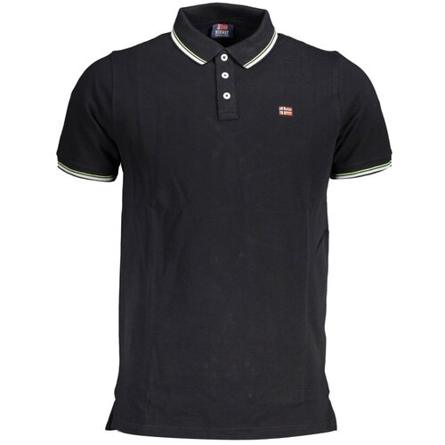 SCUOLA NAUTICA ITALIANA NORWAY 1963 BLACK MEN'S SHORT SLEEVED POLO SHIRT Cene