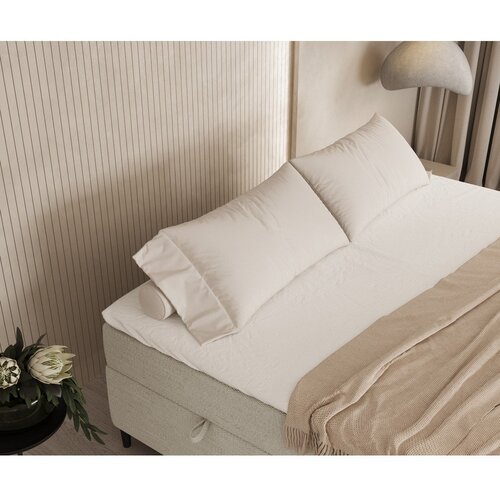 Maison de R&amp;ecirc;ve krem boxspring krevet s prostorom za odlaganje 140x200 cm araya &amp;ndash; Slike