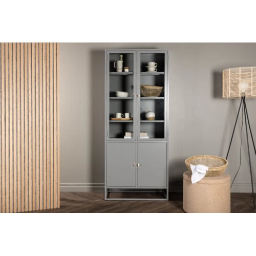 Venture Home vitrina Bakal 40,5 × 190 × 80 cm, svijetlosiva Cene