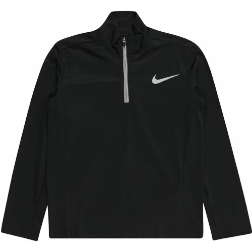 Nike Tehnička sportska majica 'POLY' crna / bijela