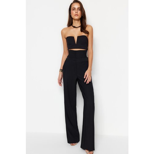 Trendyol Pants - Black - Wide leg Slike