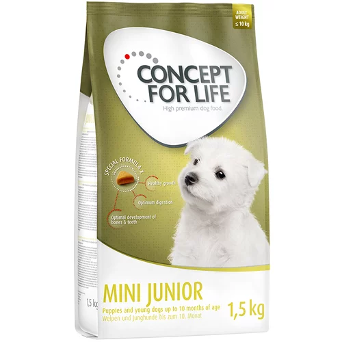 Concept for Life Snižena cijena! 1 kg / 1,5 kg hrana za pse - Mini Junior (1,5 kg)