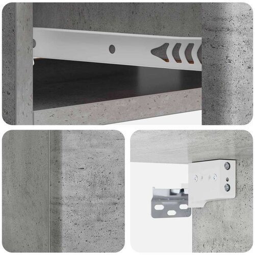 Stolna montirana na zid Betonska siva 59 x 34 5 x 17 cm Slike