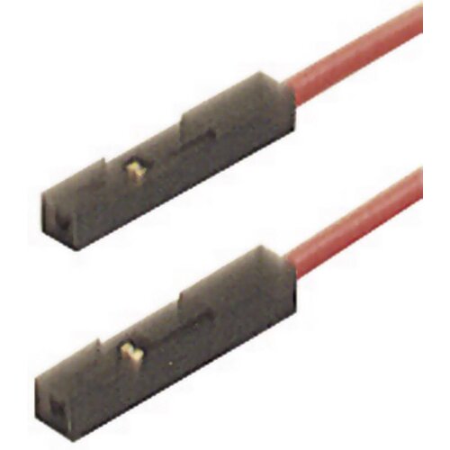 SKS Hirschmann 0\,64 mm test lead\, on both sides spring-loaded sockets\, 25 cm, (20423256) Cene