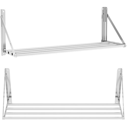 Royal Catering Zložljiva stenska polica iz nerjavečega jekla do 40 kg 100 x 30 cm, (21326405) Cene