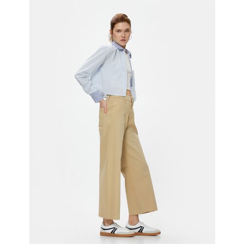 Koton Wide Cropped Jeans High Waist - Sandra Jeans Cene