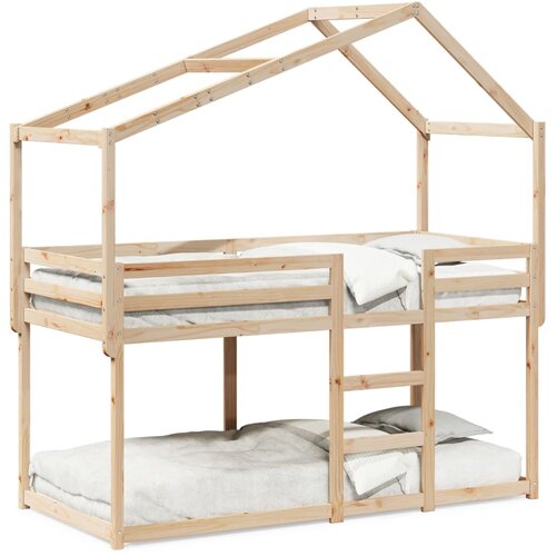 VidaXL Pograd s streho 90x190 cm trdna borovina Slike