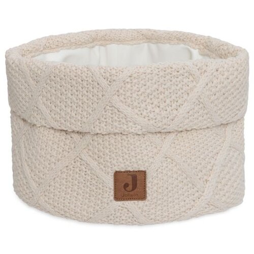 Jollein ko&amp;scaron;ara za stvari Basket Check Knit 14x18 cm - Oatmeal Slike