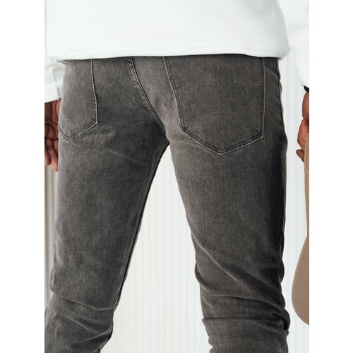 DStreet Men's Dark Grey Denim Trousers Slike