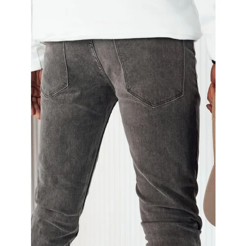 DStreet Men's Dark Grey Denim Trousers