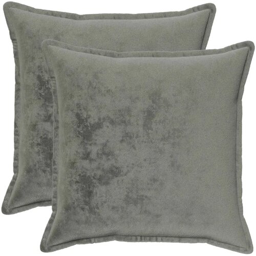  Presvlaka za jastuk 2 kom. HOUTEN Tamnosiva 65 x 65 cm Flanel - Dizajn s paspulom Tamnosiva 65 x 65 cm Cene