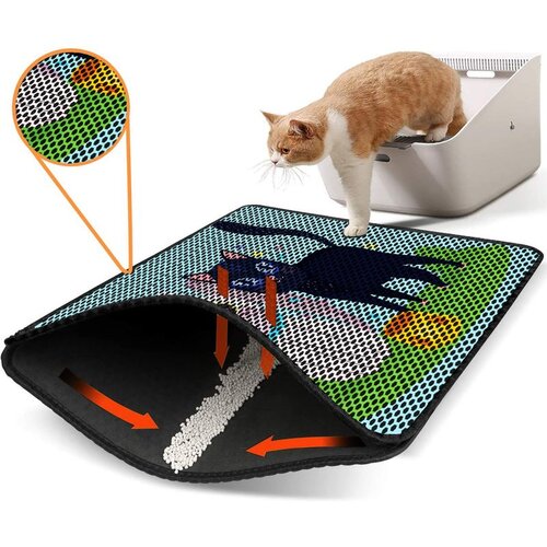 WALLXPERT Nrszn0072 multicolor cat litter mat Cene