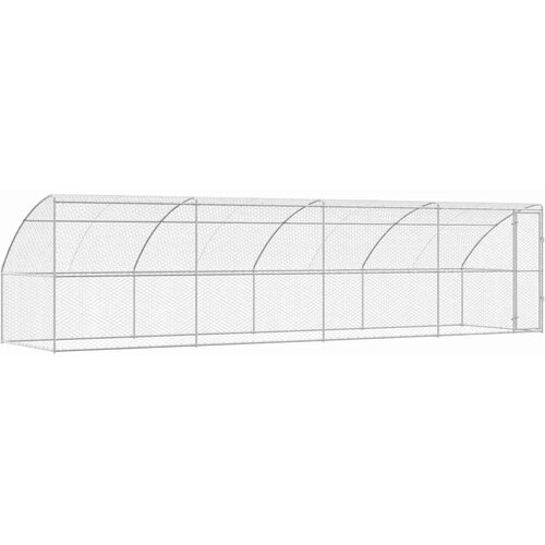  Kućica za pse s pohranom 4 pcs Srebrno 8 x 2 x 2 m Čelik Slike