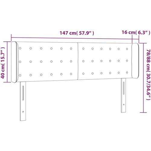  LED uzglavlje ružičasto 147x16x78/88 cm bar&amp;scaron;unasto Slike