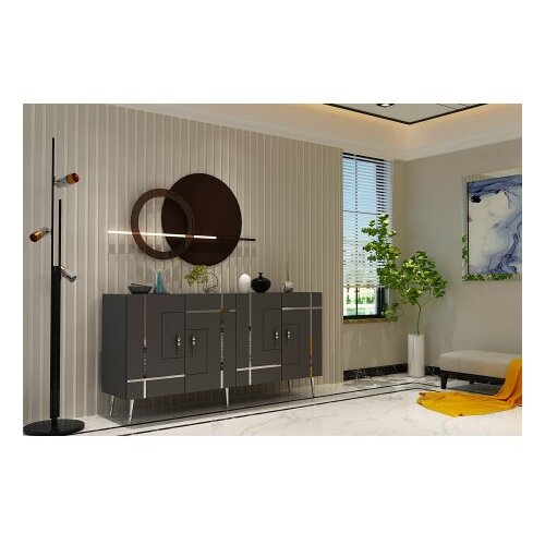 Hanah home komoda line KB150 anthracite silver Slike