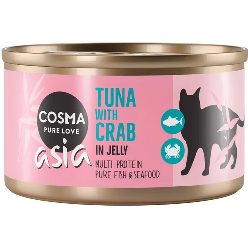 Cosma Asia u želeu konzerve 6 x 85 g - Tuna i meso raka