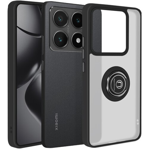 AVIZAR Ohišje za Xiaomi 14T Kovinsko obročno video držalo, Črna, (5000013936) Cene