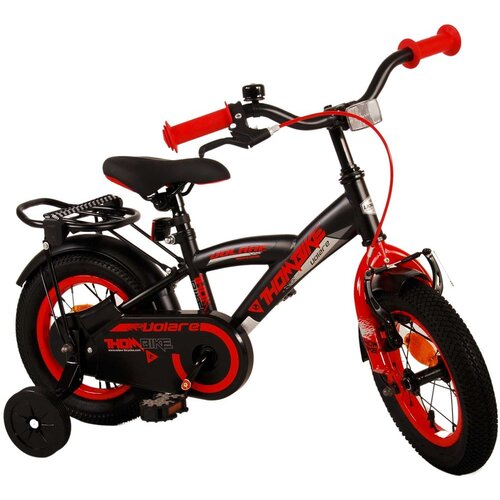 Volare dječji bicikl Thombike 12&amp;quot; crno-crveni Slike