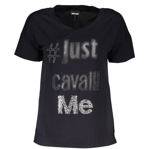 Just Cavalli WOMEN&#39;S SHORT SLEEVE T-SHIRT BLACK Cene