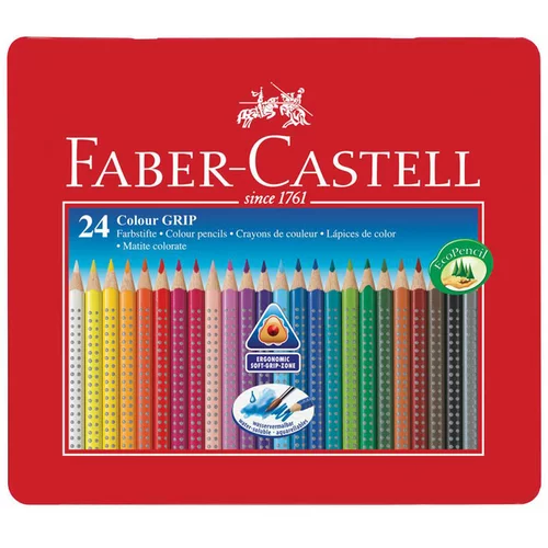Faber-castell barvice Grip, eco, 24 kosov
