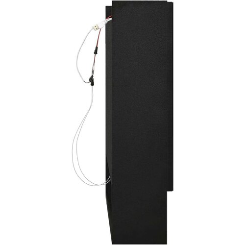 VidaXL lED kupaonski ormarić s ogledalom crni 80 x 15 x 60 cm MDF Slike