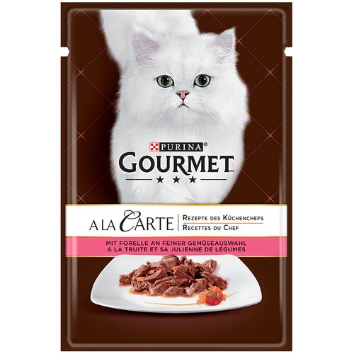 Gourmet Mega pakiranje A la Carte 26 x 85 g - Pastrva i povrće Slike