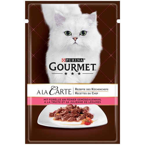 Gourmet Mega pakiranje A la Carte 26 x 85 g - Postrv z zelenjavo Cene