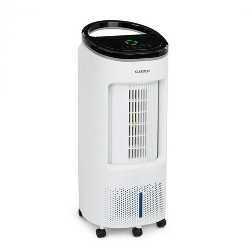 Klarstein IceWind Plus, hladilnik zraka 4 v 1, ventilator, vlažilec zraka, čistilec zraka, 330 m³ / h, 65 W, 7 litrov, 4 hitrosti, nihanje, ionizator, časovnik, daljinski upravljalnik, mobilen Cene