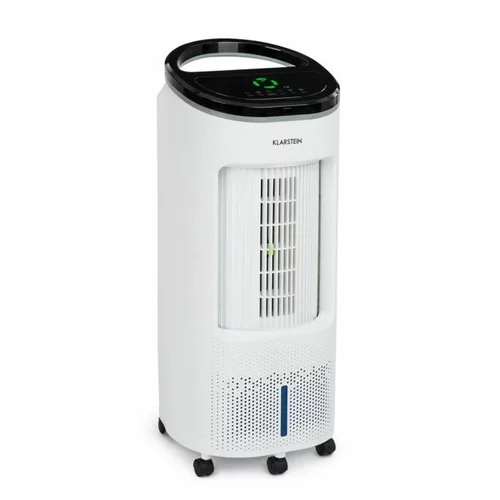 Klarstein IceWind Plus, hladilnik zraka 4 v 1, ventilator, vlažilec zraka, čistilec zraka, 330 m³ / h, 65 W, 7 litrov, 4 hitrosti, nihanje, ionizator, časovnik, daljinski upravljalnik, mobilen
