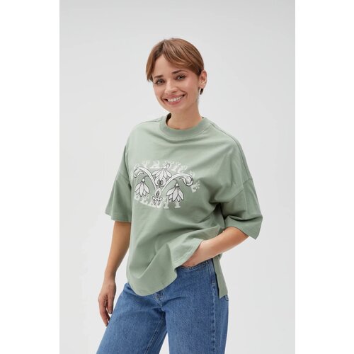 Marisse Women's Sweatshirt L-Bl-4616 Olive Cene