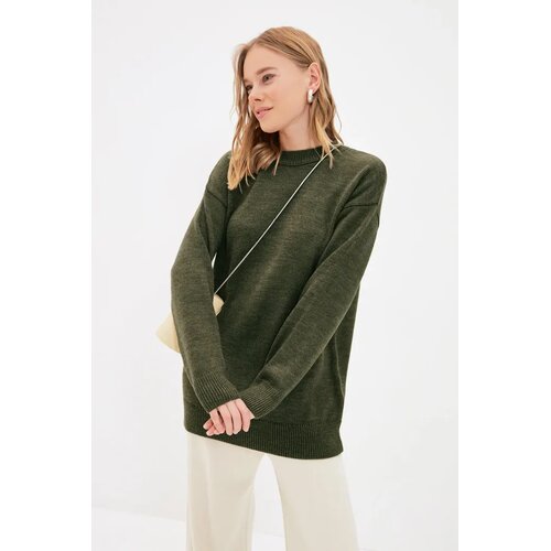 Trendyol Modest Ženski džemper Tctaw22Ak0045, Kaki Cene