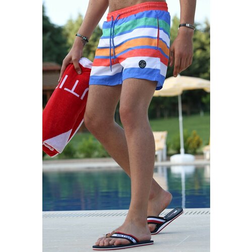 Madmext Swim Shorts - Blue - Color block Slike
