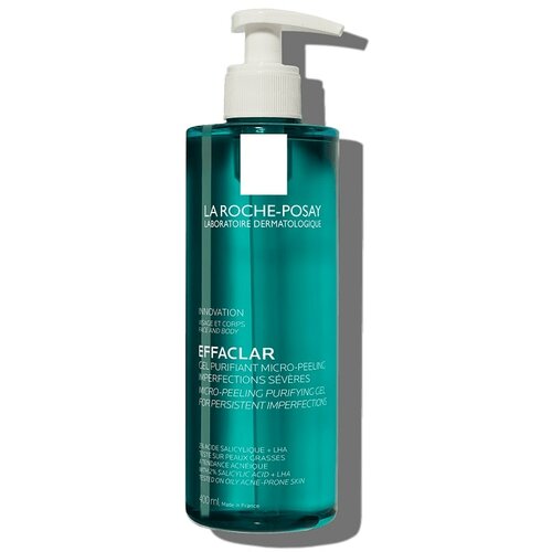 La Roche Posay effaclar pročišćavajući mikro-piling gel za čišćenje lica i tela, za masnu kožu, 400 ml Slike