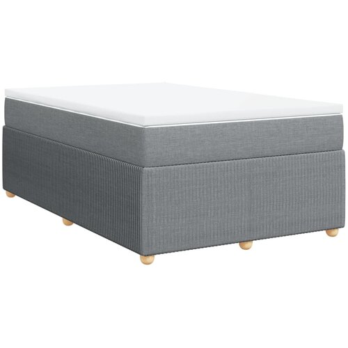 Maison Chic Box spring postelja - Vzmetna postelja z vzmetnico svetlo siva 120x200 cm blago SL11659, (21901797) Cene