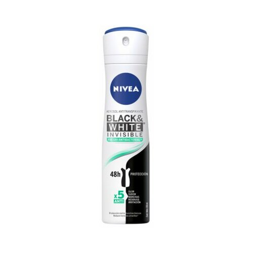 Nivea anti-perspirant invisible for black&white pure dezodorans sprej 150ml Slike