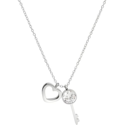 IZMAEL Ogrlica Heart Key - Srebrna Cene
