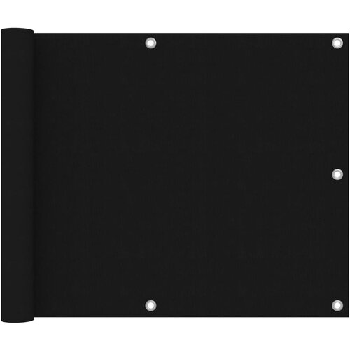 vidaXL balkonski zastor crni 75 x 500 cm od tkanine Oxford Cijene
