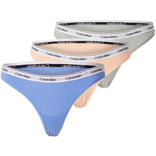 Calvin Klein Underwear Tangice modra / pegasto siva / pastelno oranžna / bela Cene