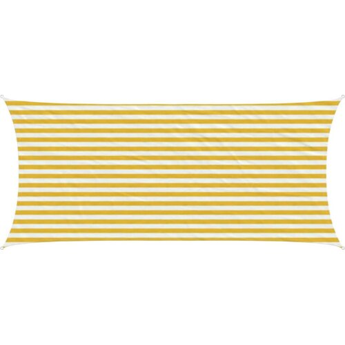  Senčna platna Rumena in Bela 2 x 5 m HDPE, (5000241257) Cene