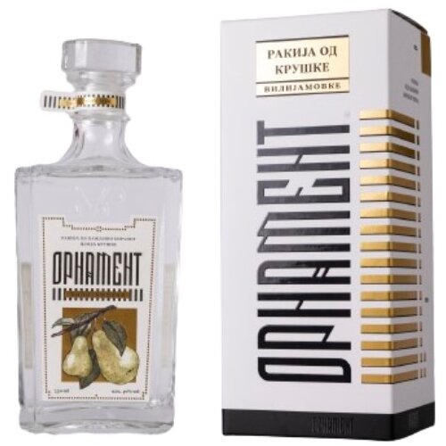Ornament Rakija od viljamovke sa ukrasnom kutijom, 0.75l Cene