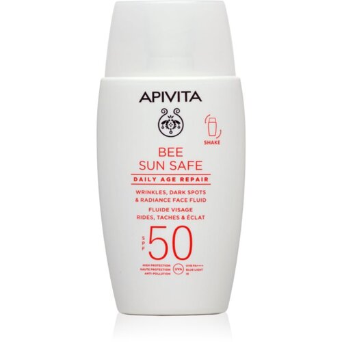 Apivita Bee Sun Safe Daily Age Repair Fluid SPF50 zaščitni fluid proti gubam SPF 50 50 ml Cene