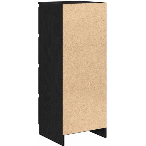  Komoda crni hrast 37,5x35x99 cm izrađeno drvo Slike