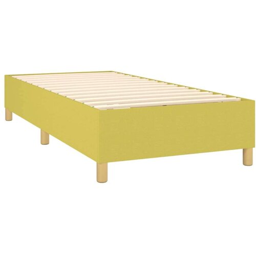  Za krevet s oprugama zeleni 80 x 200 cm od tkanine Slike