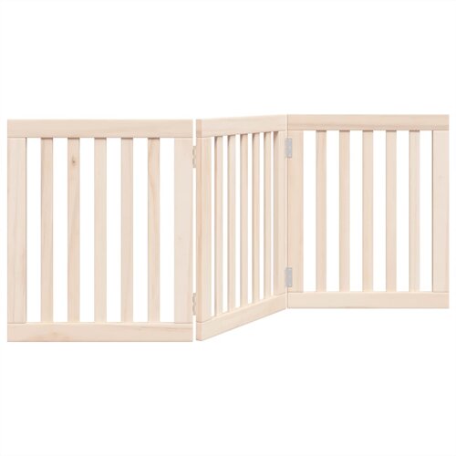  Vrata za pse Sklopiva 3 Panela 150 cm Drvo Topole Slike