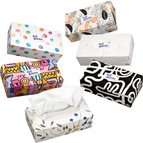 Soft&Sicher Papirne maramice u kutiji, 4-slojne, više vrsta 100 kom Cene